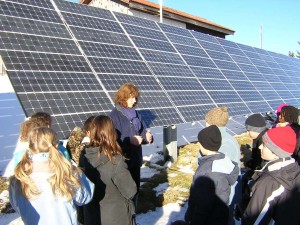 Visite d'une centrale solaire en Suisse